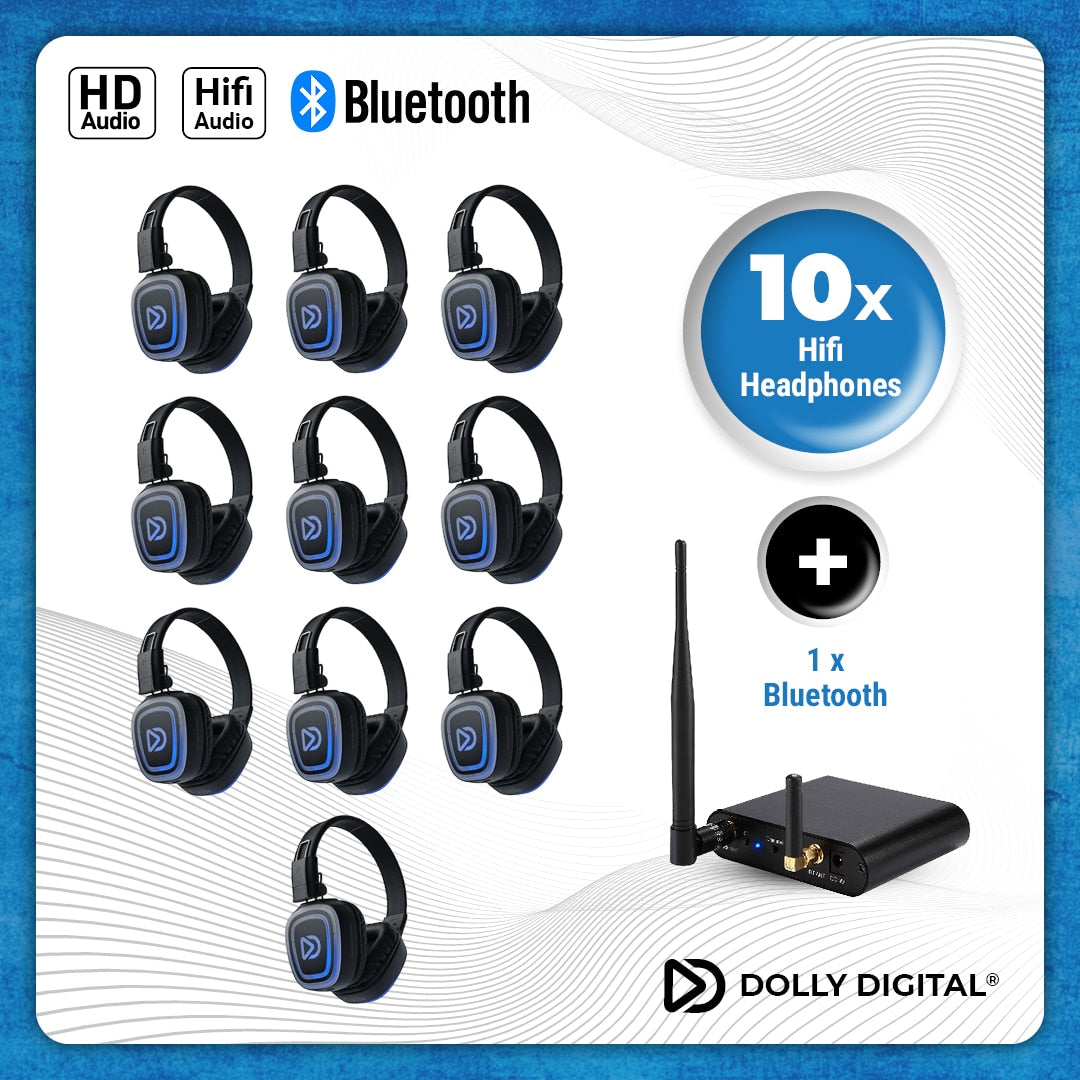 10x type FD-Pro Headsets + T80 Pro Bluetooth zender