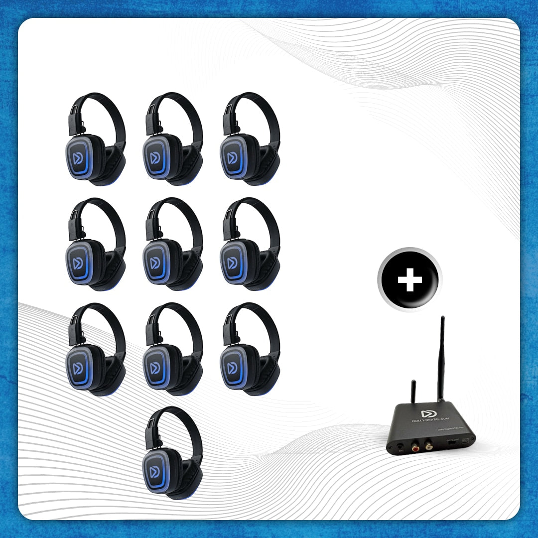 10x type FD-Pro Headsets + T80 Pro Bluetooth zender
