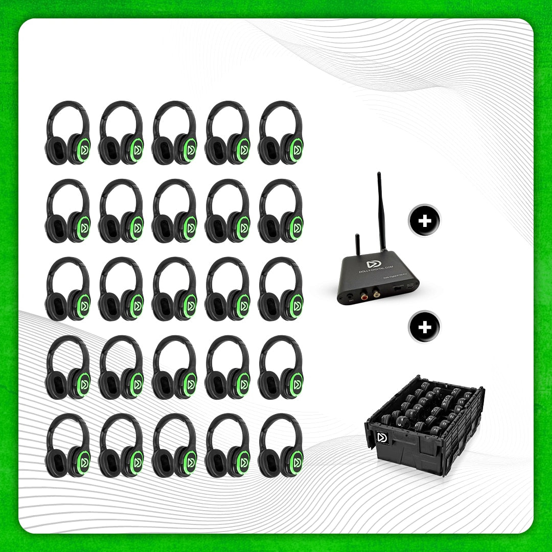 Pro Box RD-Pro 25. Premium Silent Disco pro kit, T80 Pro Bluetooth zender met storage box