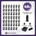 Pro Box BD 48. Silent Disco pro kit met T50 zender, oplaadstation en een storage box