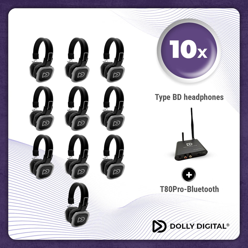 10x type BD Headsets + T80 Pro Bluetooth zender