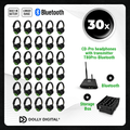 Pro Box CD-Pro 30. Premium Silent Disco pro kit, T80 Pro Bluetooth zender met storage box