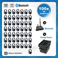 Pro Box FD-Pro 100. Premium Draadloze Koptelefoons voor Groepen - Pro Kit, T80 Pro Bluetooth zender met storage boxen