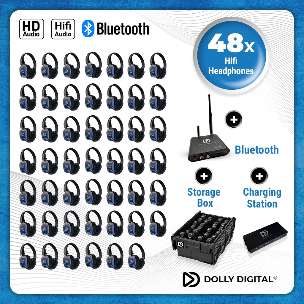 Pro Box FD-Pro 48. Premium Silent Disco pro kit met storage box + 48-poorts oplaadstation