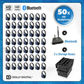 Pro Box FD-Pro 50. Premium Silent Disco pro kit, T80 Pro Bluetooth zender met storage box