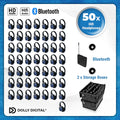 Pro Box FD-Pro 50. Premium Silent Disco pro kit, TX20 draagbare zender met storage boxen