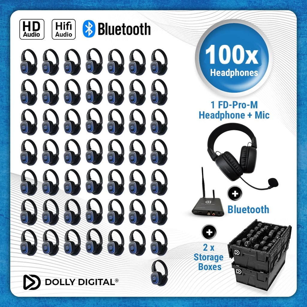 Dolly Digital FD-Pro 100 met headmounted microfoon