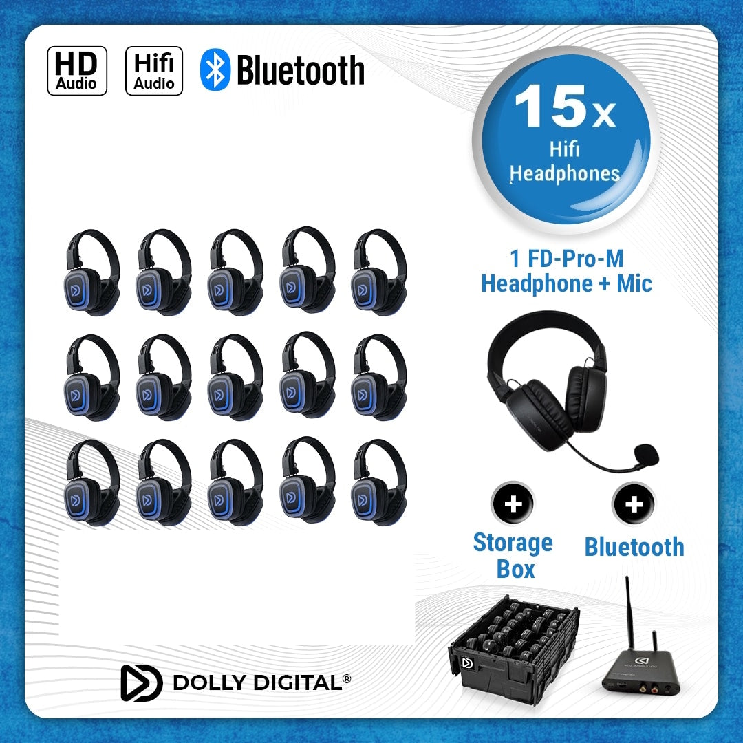 Dolly Digital FD-Pro 15 met headmounted microfoon