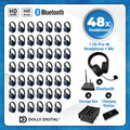 Pro Box FD-Pro 48 + 1x Microfoon + Bluetooth + Oplaadstation. Premium Silent Disco pro kit met storage box