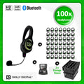 Pro Box RD-Pro 100. Headmounted Microfoon. Premium Draadloze Koptelefoons voor Groepen - Pro Kit, T80 Pro Bluetooth zender met storage boxen