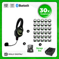 Pro Box RD-Pro 30 + 1x Microfoon + Bluetooth. Premium Silent Disco pro kit met storage box