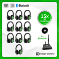 15x type RD-Pro Headsets + T80 Pro Bluetooth zender