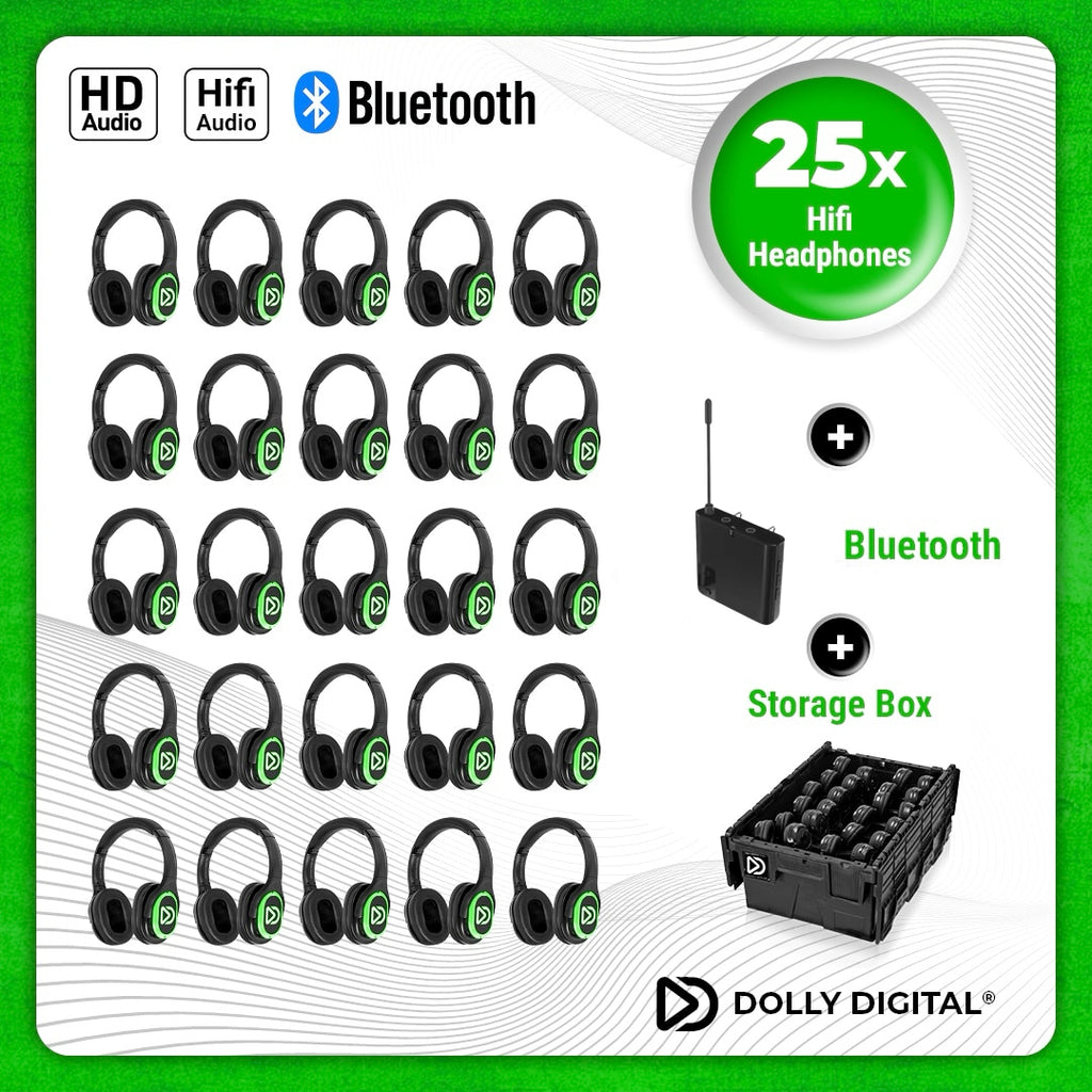 Pro Box RD-Pro 25. Premium Silent Disco pro kit, TX20 draagbare zender met storage box