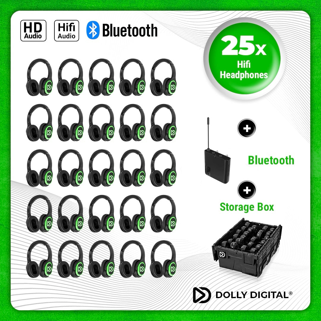 Pro Box RD-Pro 25. Premium Silent Disco pro kit, TX20 draagbare zender met storage box