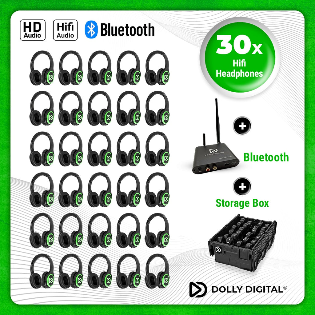Pro Box RD-Pro 30. Premium Silent Disco pro kit, T80 Pro Bluetooth zender met storage box