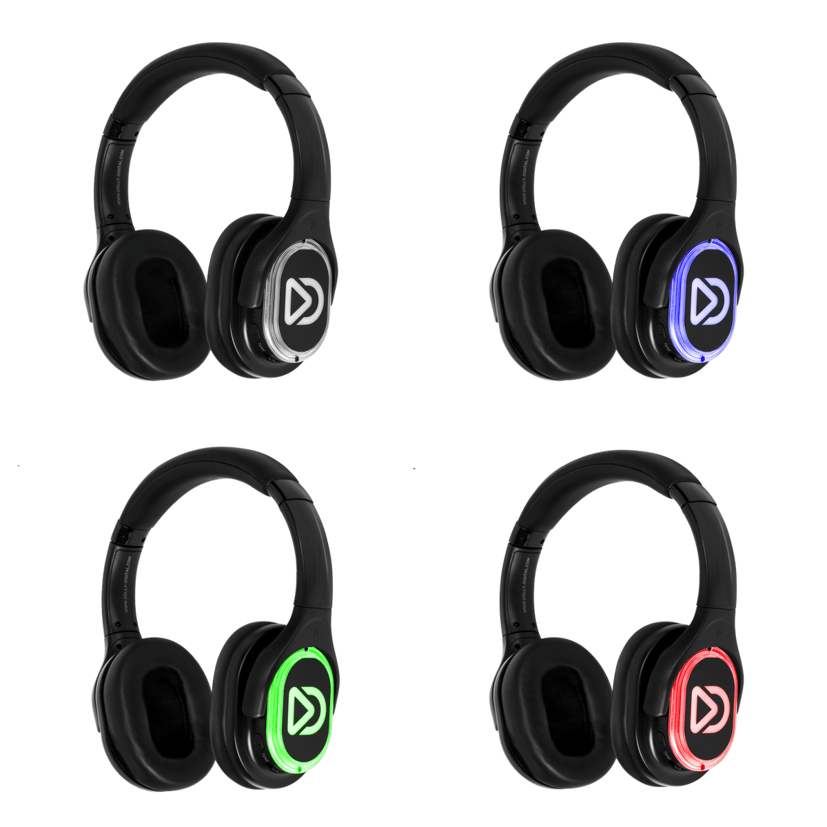 10x type RD-Pro Headsets + 1x Microfoon + Bluetooth. Premium Silent Disco pro kit
