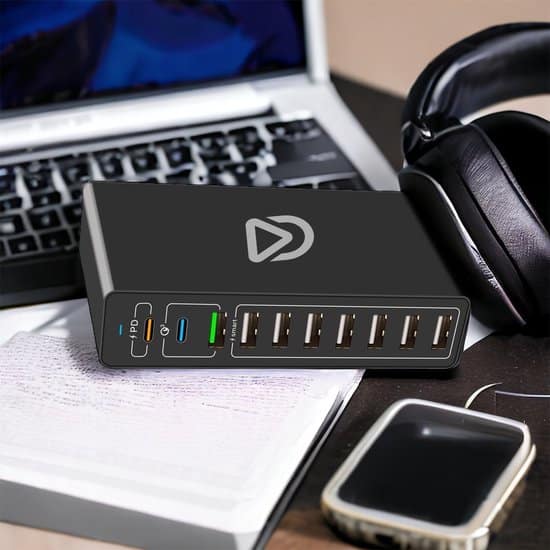 10 Poort USB Snellader USB-10-100-AC - 100 Watt